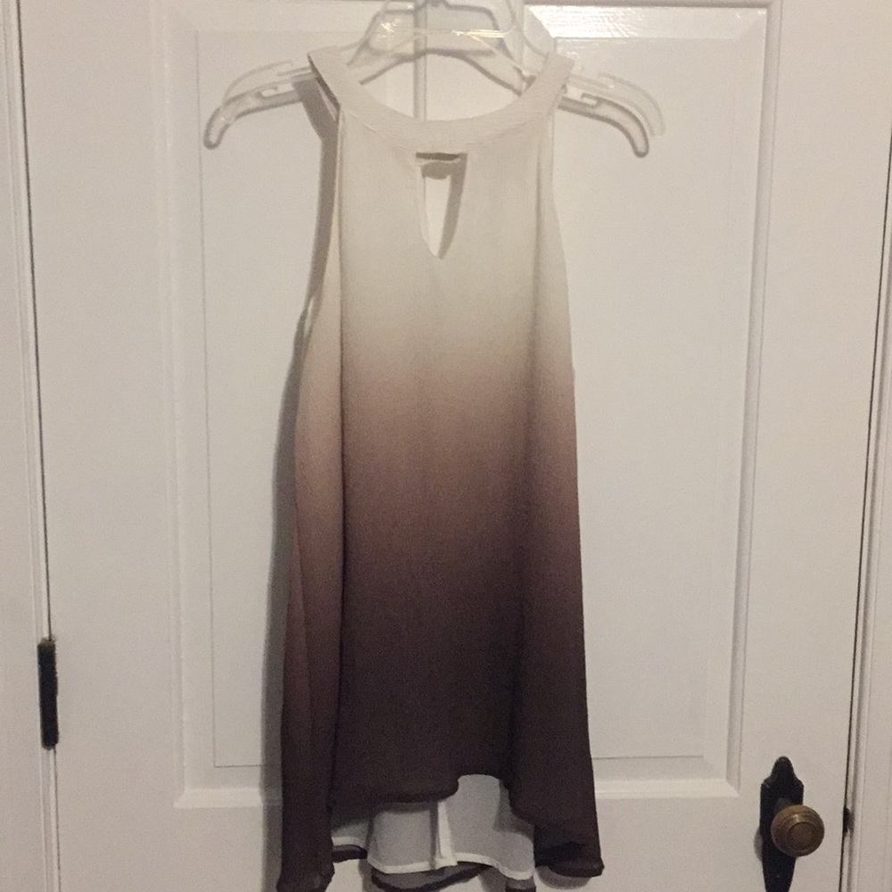 Ombré sleeveless blouse